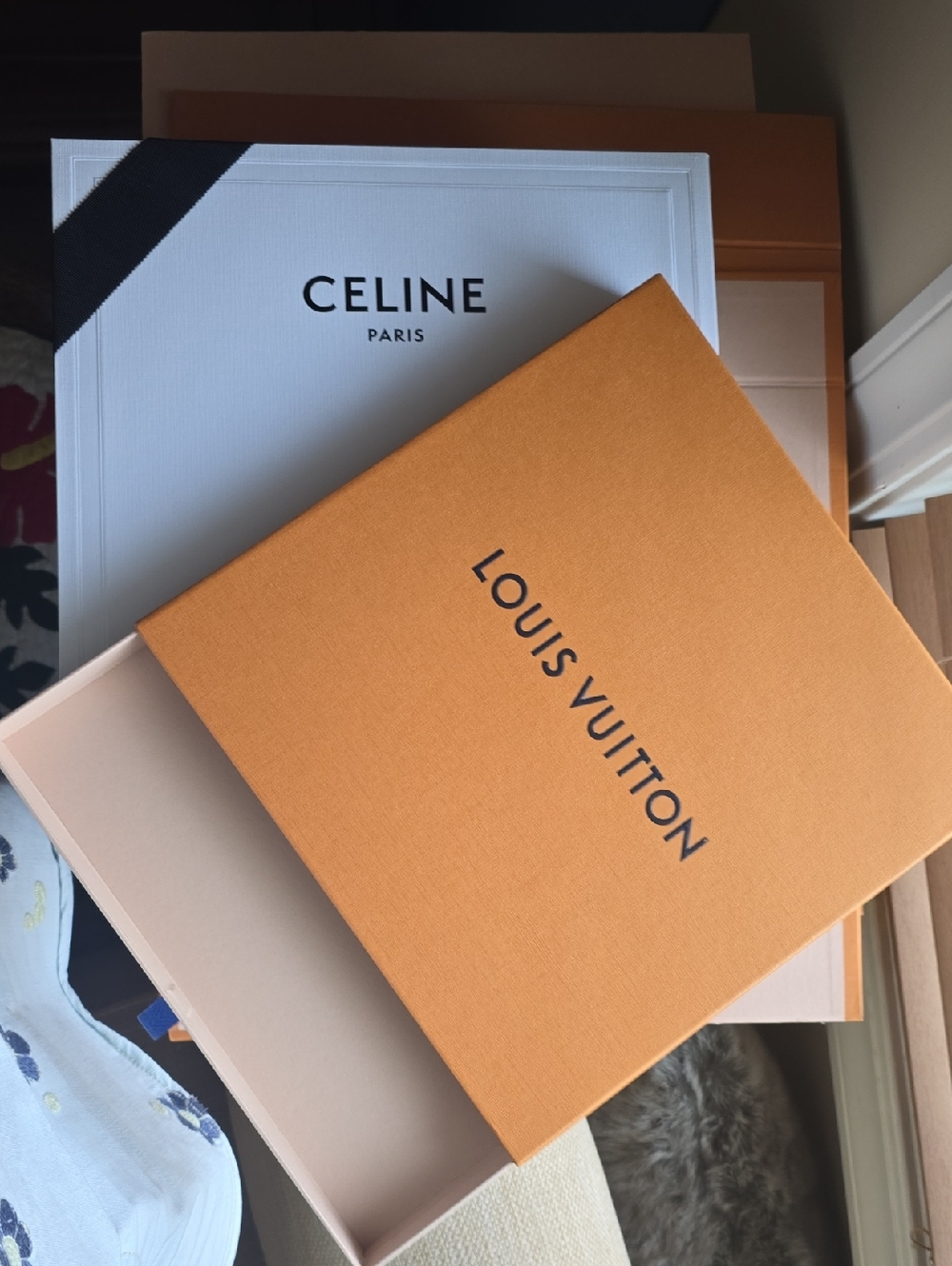Celine & Louis Vuitton Boxes